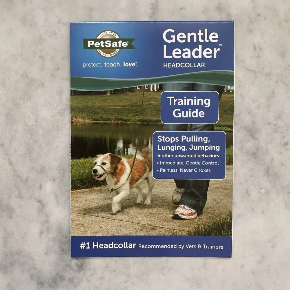 Gentle Leader Headcollar Large Black Dog Training Head Collar PetSafe 60-130 lbs